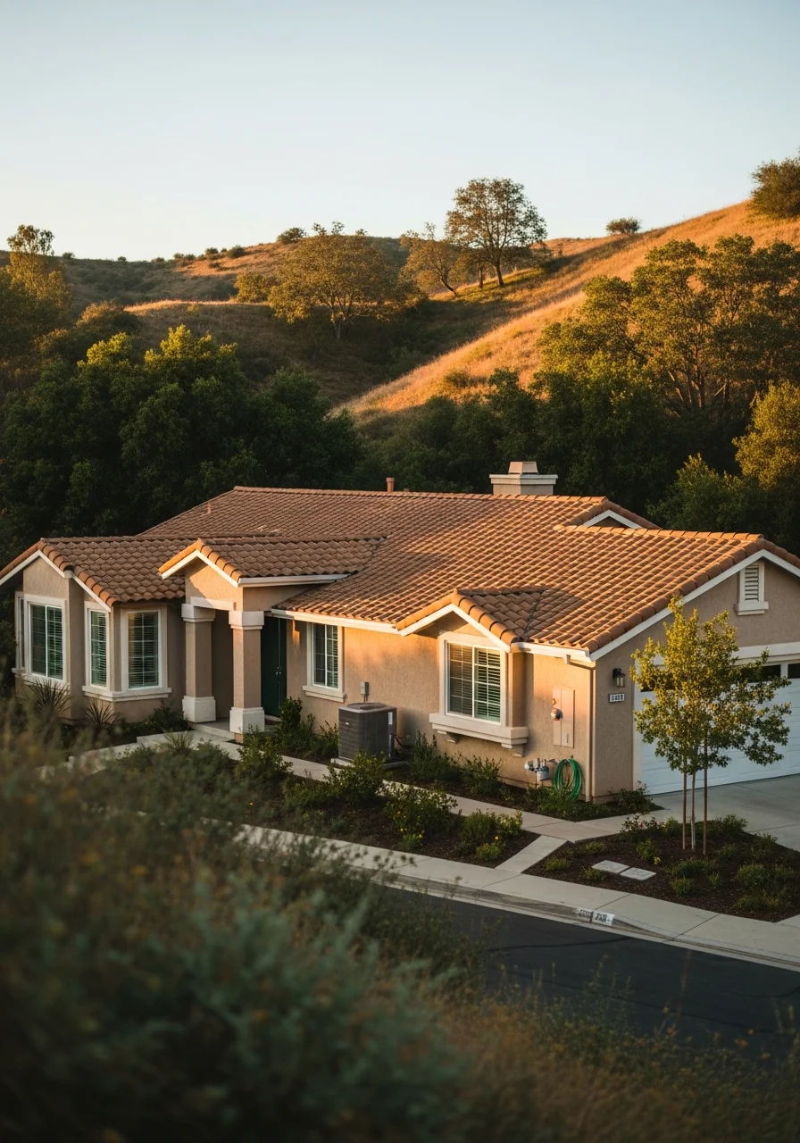 Simi Valley residential property showing typical suburban architecture and hillside setting with native vegetation.